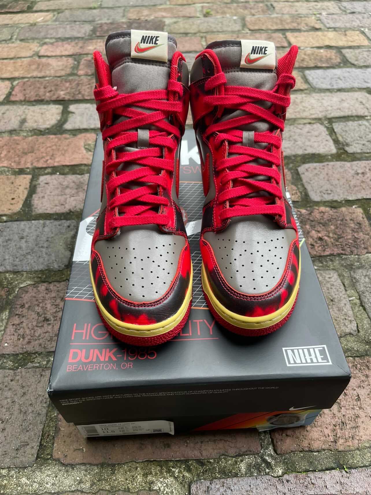 Nike Dunk High 1985 Red Acid Wash DD9404-600 Release Date Price