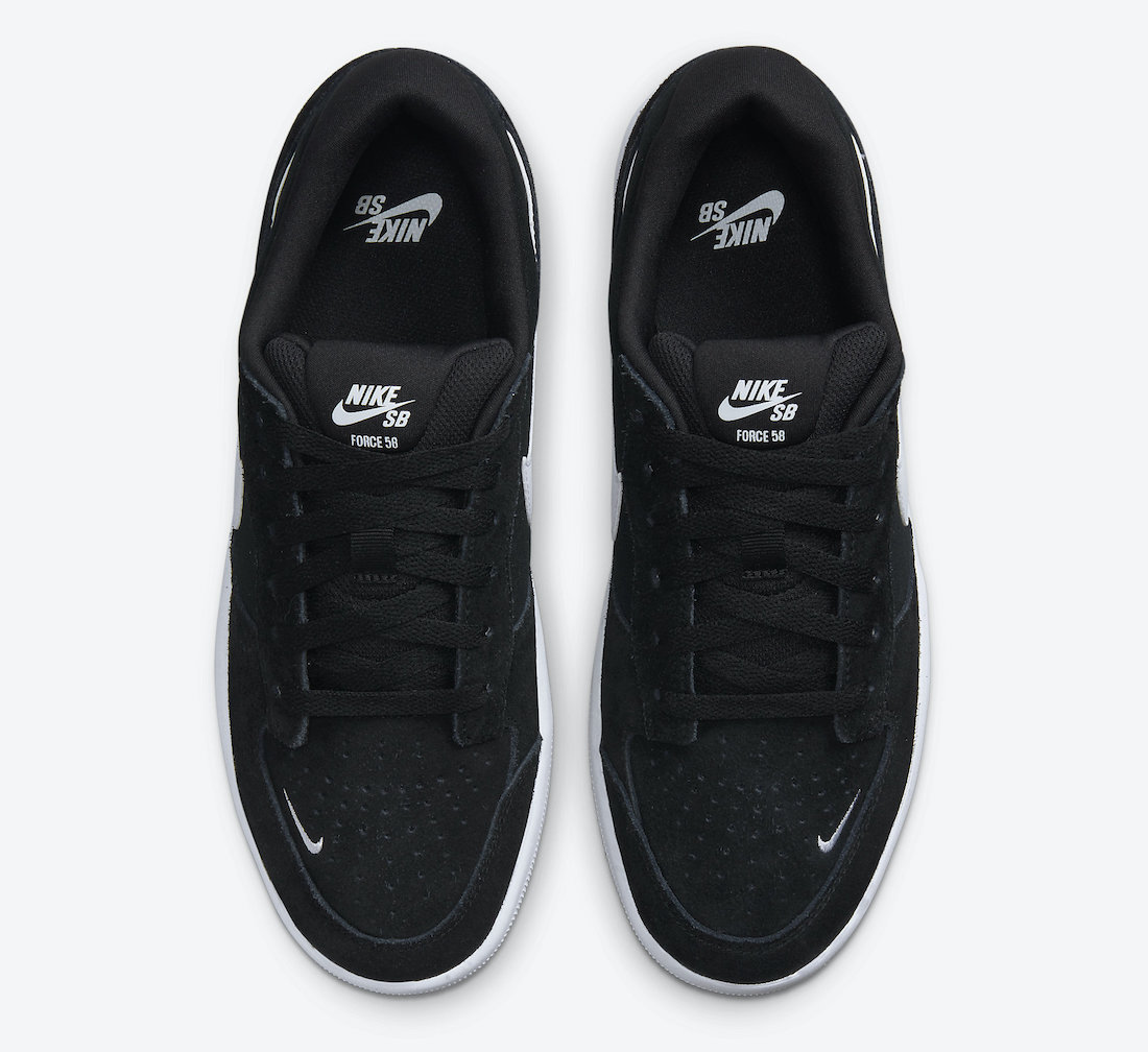 Nike SB Force 58 Black White CZ2959-001 Release Date