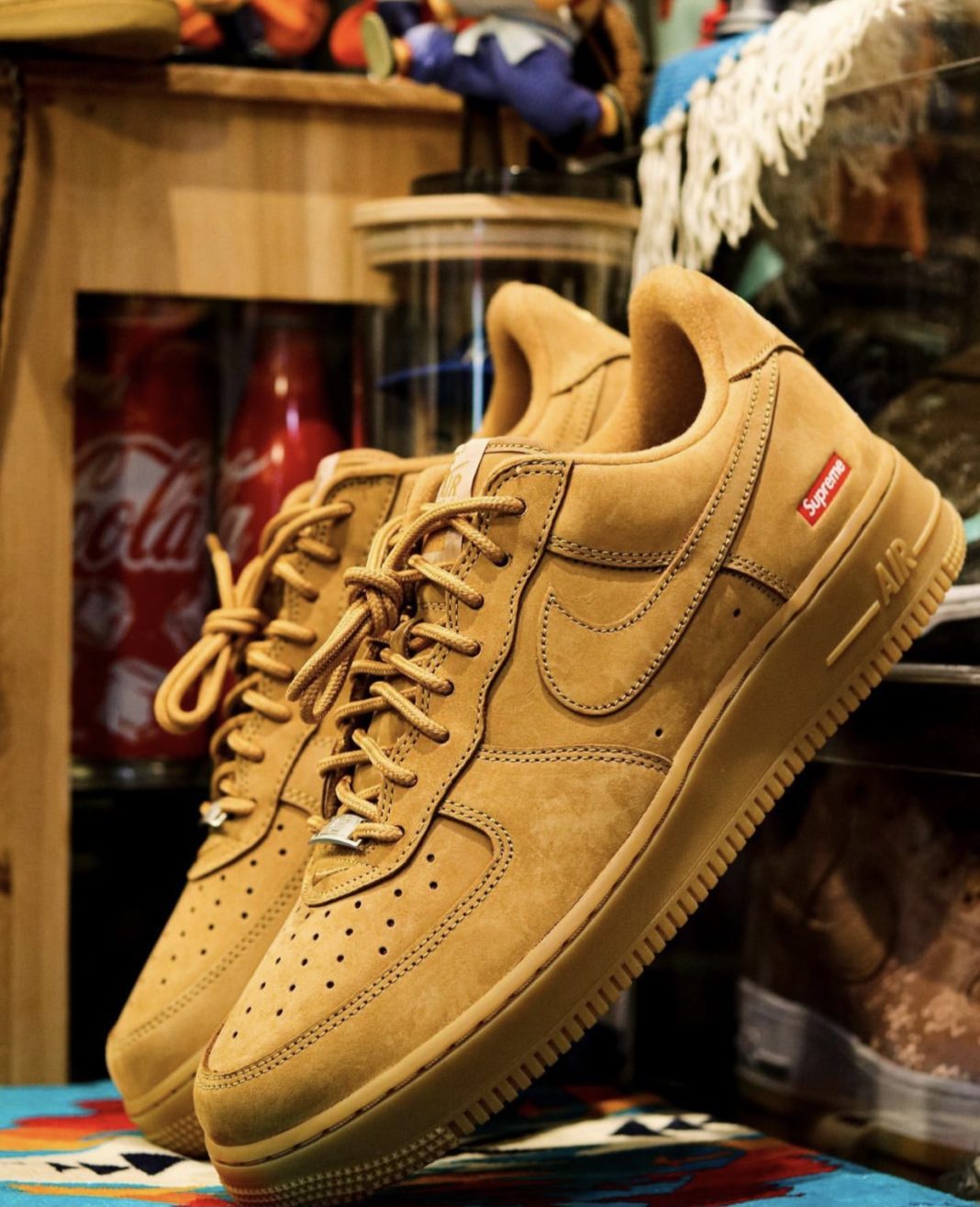 Supreme Nike Air Force 1 Low Flax Release Date Sneaker Bar Detroit