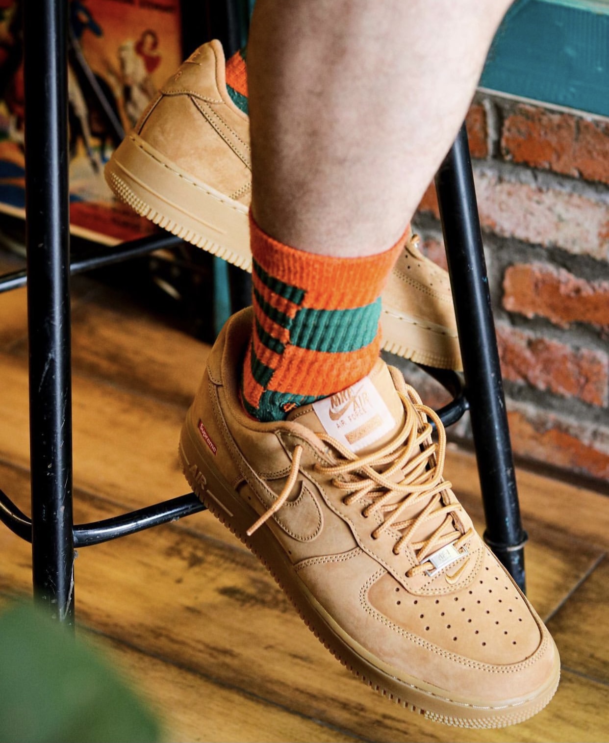 Supreme Nike Air Force 1 Low Flax Release Date - Sneaker Bar Detroit