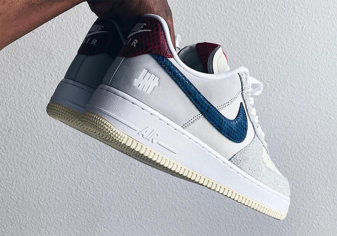 Undefeated Nike Air Force 1 Low Dunk vs AF1 Grey Blue Red Release Date