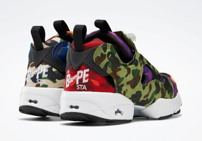 BAPE x Reebok Instapump Fury Multi-Camo Q47370 Release Date - SBD