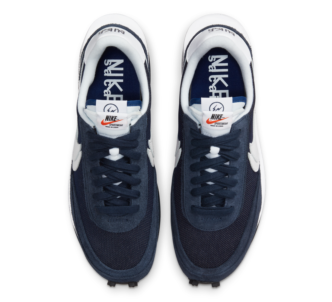 Fragment Sacai Nike LDWaffle Blackened Blue DH2684-400 Release 