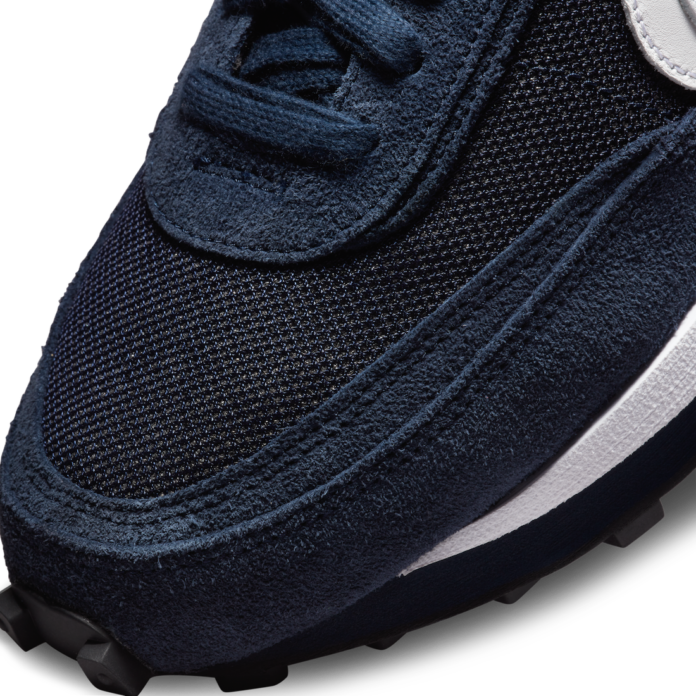 fragment x sacai x nike ldwaffle blackened blue mens