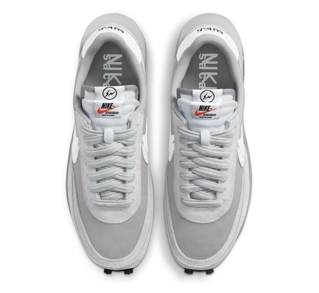 Fragment Sacai Nike LDWaffle Light Smoke Grey DH2684-001 Release Date