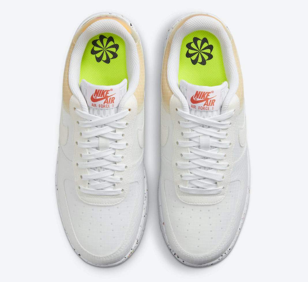 Nike Air Force 1 Crater White Orange DH2521-100 Release Date - SBD