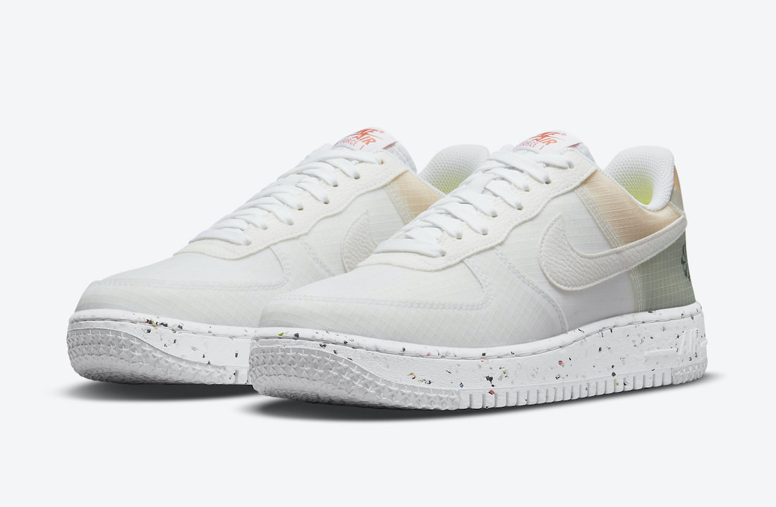 Nike Air Force 1 Crater White Orange DH2521-100 Release Date