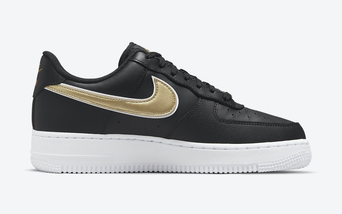 Nike Air Force 1 Low Black Gold DD1523-001 Release Date - SBD