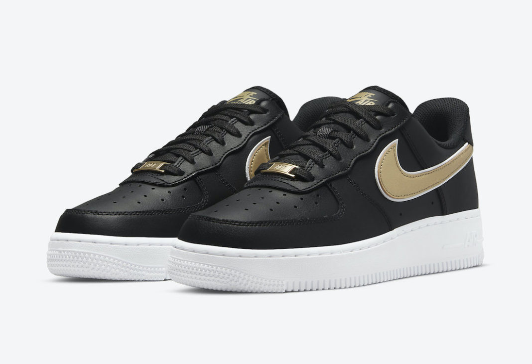 Nike Air Force 1 Low Black Gold DD1523-001 Release Date