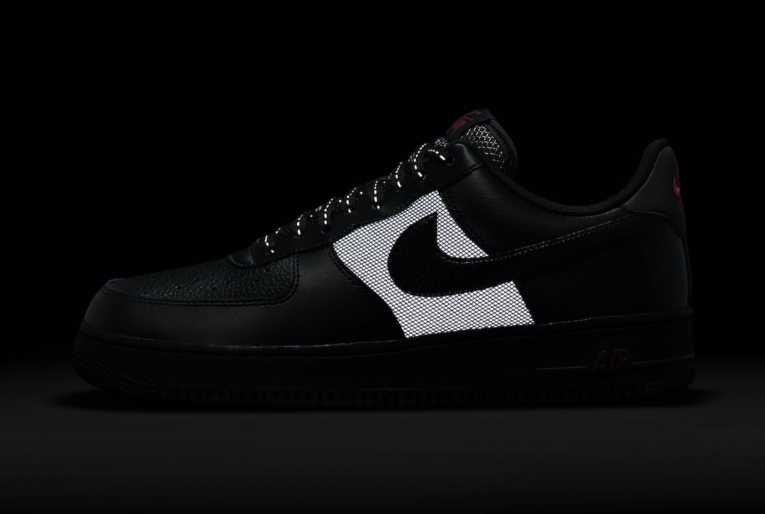 Nike Air Force 1 Low Black Red DO6389-001 Release Date