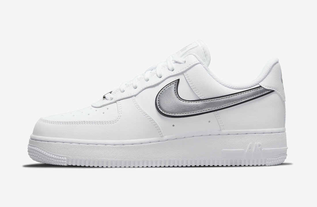 Nike Air Force 1 Low White Metallic Silver DD1523-100 Release Date - SBD