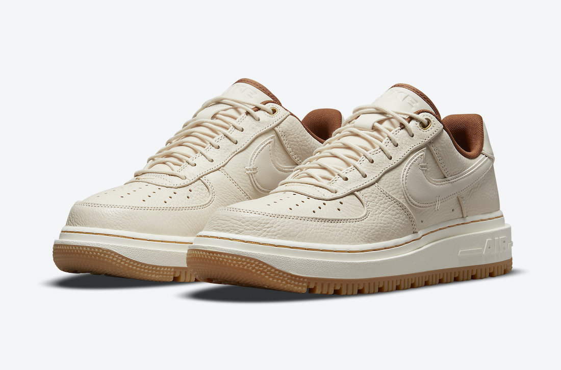 Nike Air Force 1 Luxe Pearl White Pale Ivory Pecan Gum DB4109-200 Release Date