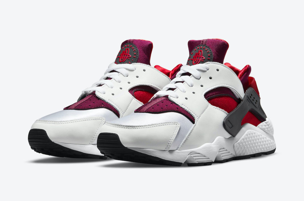 red and white huarache shoes