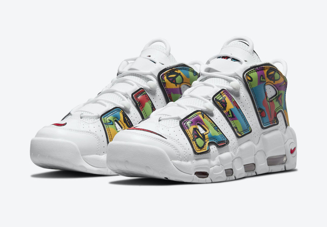 Nike Air More Uptempo Peace Love Swoosh DM8150-100 Release Date - SBD