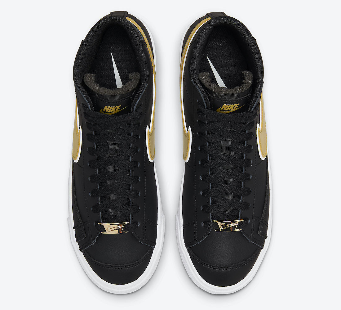 Nike Blazer Mid 77 Black Gold DH0070-001 Release Date