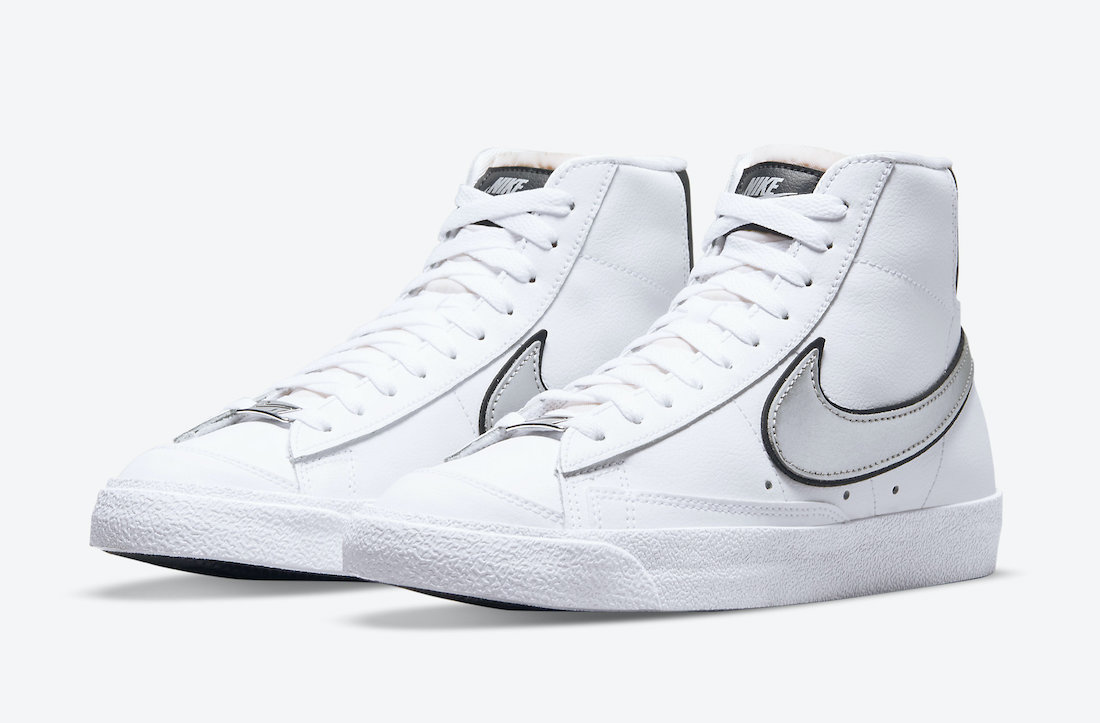 nike products Blazer Mid 77 White Silver DH0070 100 Release Date