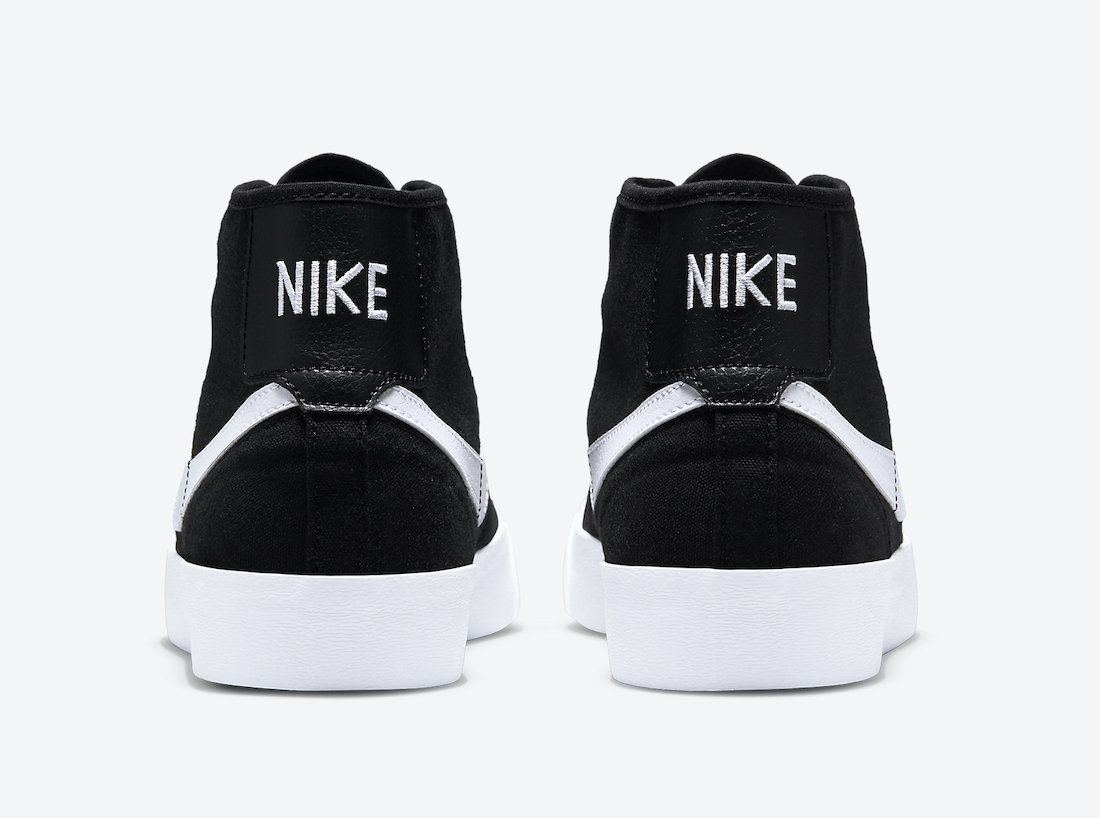 Nike SB Blazer Court Mid Black White DC8901-001 Release Date