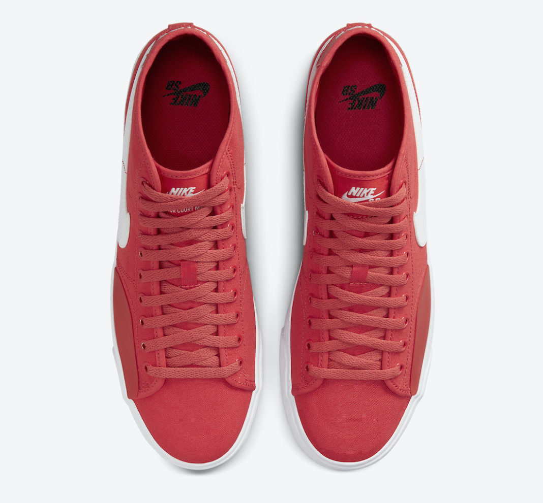 Nike SB Blazer Court Mid Red White DC8901-600 Release Date - SBD