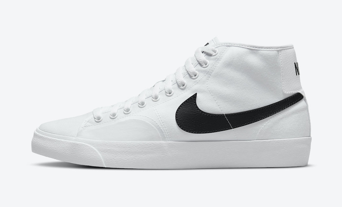 Nike SB Blazer Court Mid White Black DC8901-100 Release Date