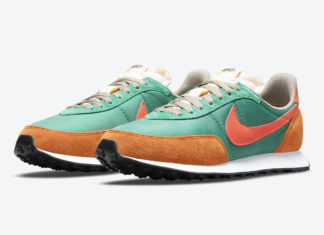 Nike Waffle Trainer 2 Green Noise Bright Crimson DC2646-300 Release Date