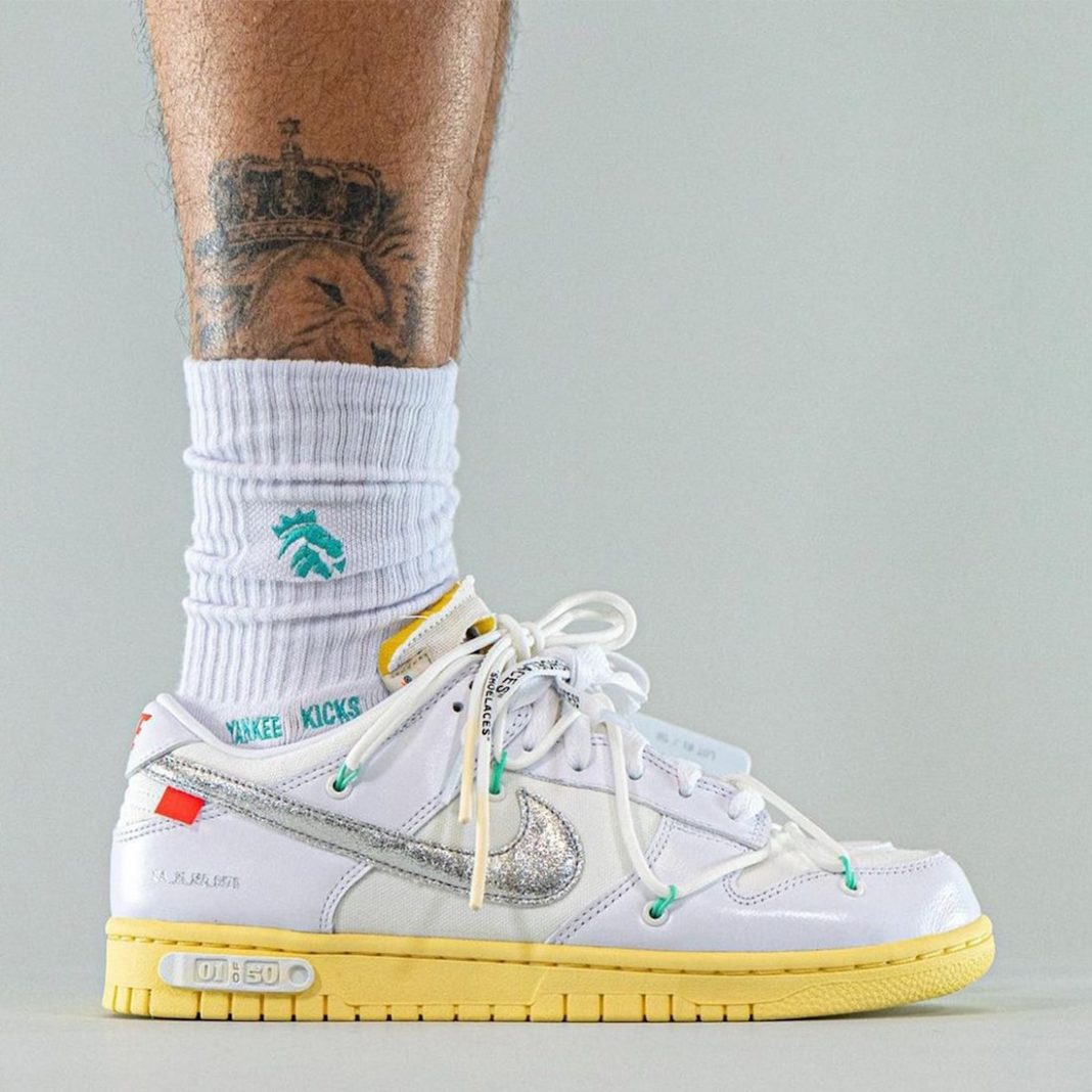 How The Off-White x Nike Dunk Low “Lot 1” Looks On-Feet | Sneakers Cartel