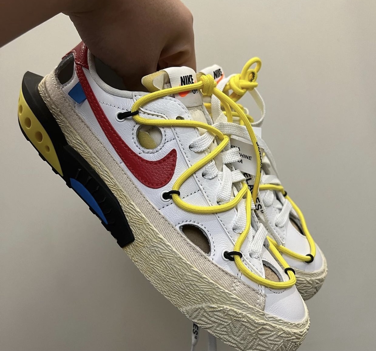 Off-White x Nike Blazer Low White University Red DH7863-100 Release Date