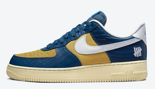 Undefeated Nike Air Force 1 Low Dunk ss AF1 official release dates 2021