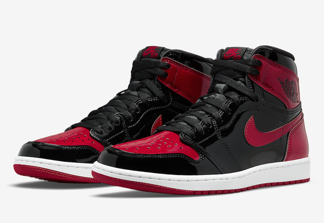 cleaner school violet Air Jordan 1 Bred Patent Leather 555088-063 Release Date - SBD