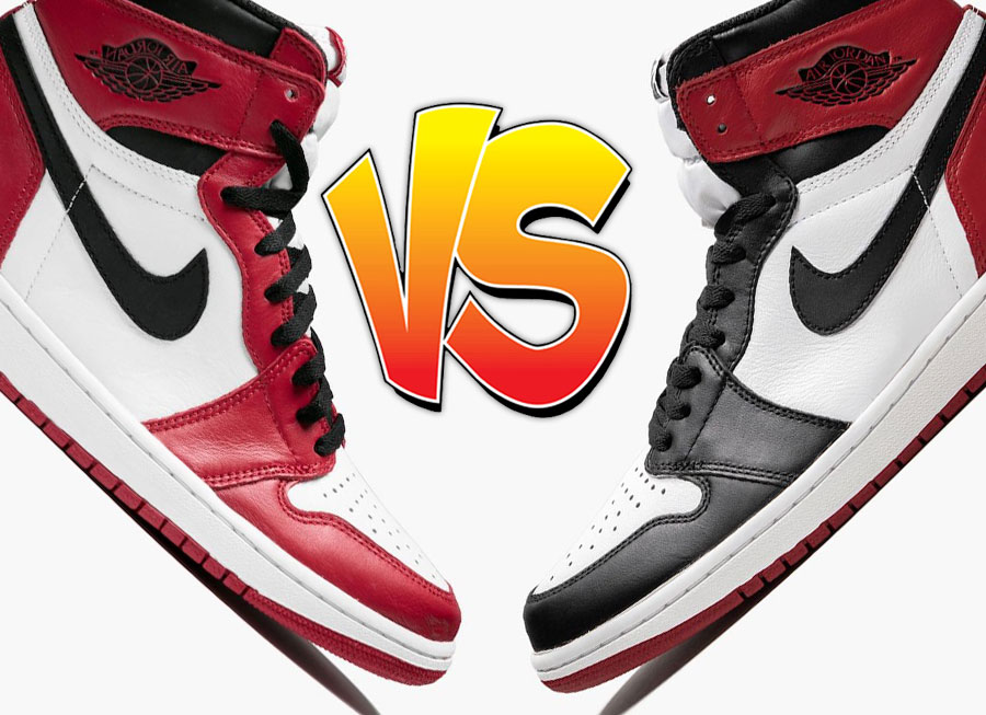Air Jordan 1 Chicago vs Air Jordan Black Toe Comparison - SBD