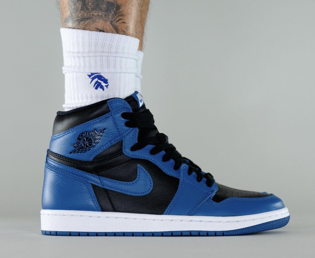 Air Jordan 1 Dark Marina Blue 555088-404 Release Date On-Feet