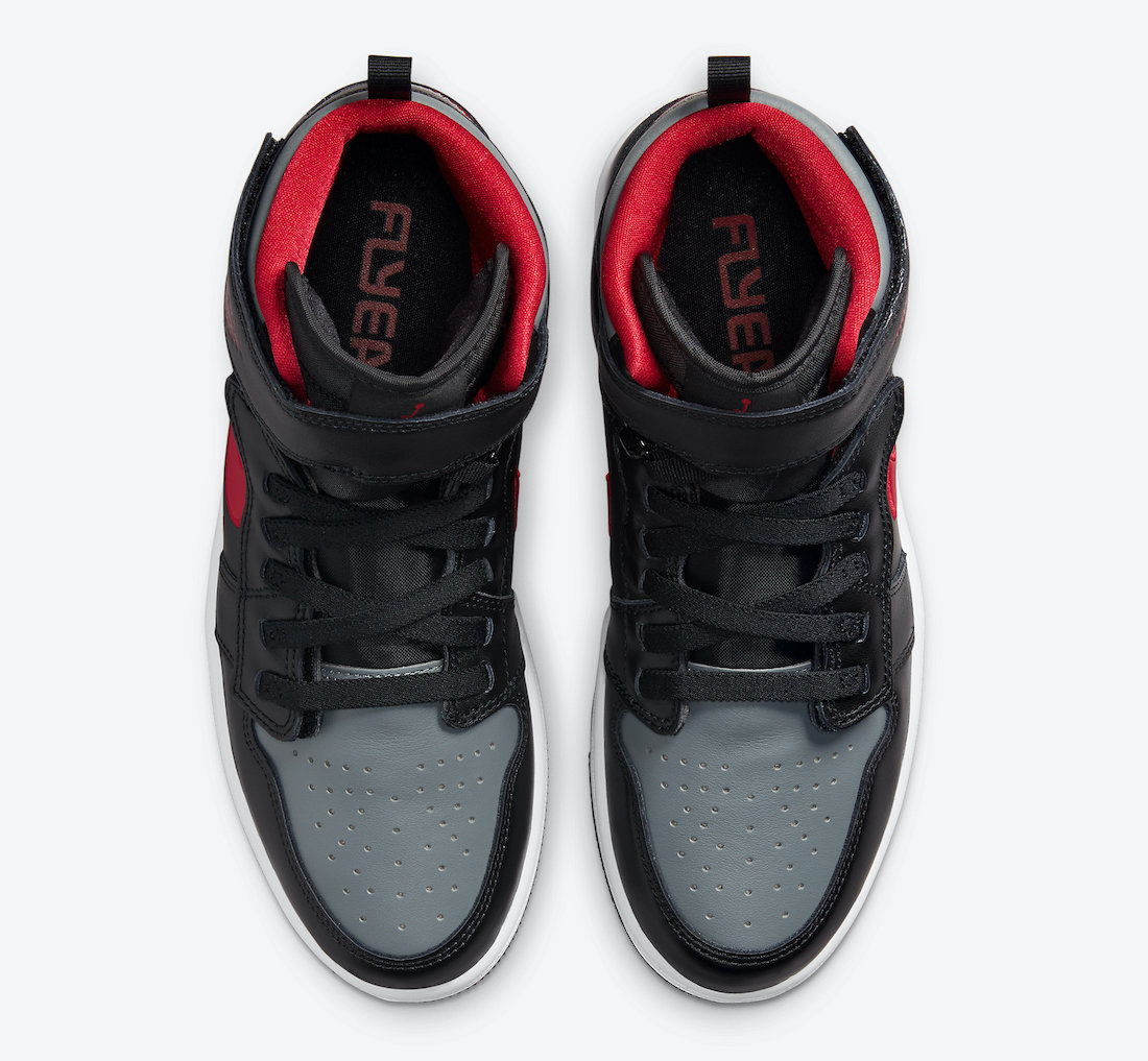 Air Jordan 1 FlyEase Black Gym Red Smoke Grey CQ3835-006 Release Date