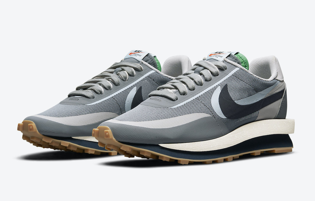 Clot Sacai Nike LDWaffle Neutral Grey Obsidian Cool Grey DH3114 001 Release Date Price 4