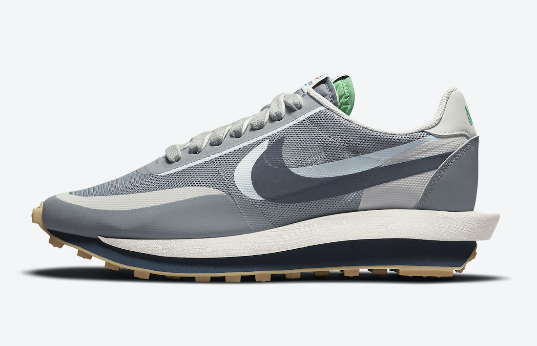 Clot Sacai Nike LDWaffle Neutral Grey Obsidian Cool Grey DH3114 001 Release Date Price