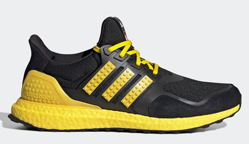 LEGO adidas ultra boost DNA black yellow official release dates 2021
