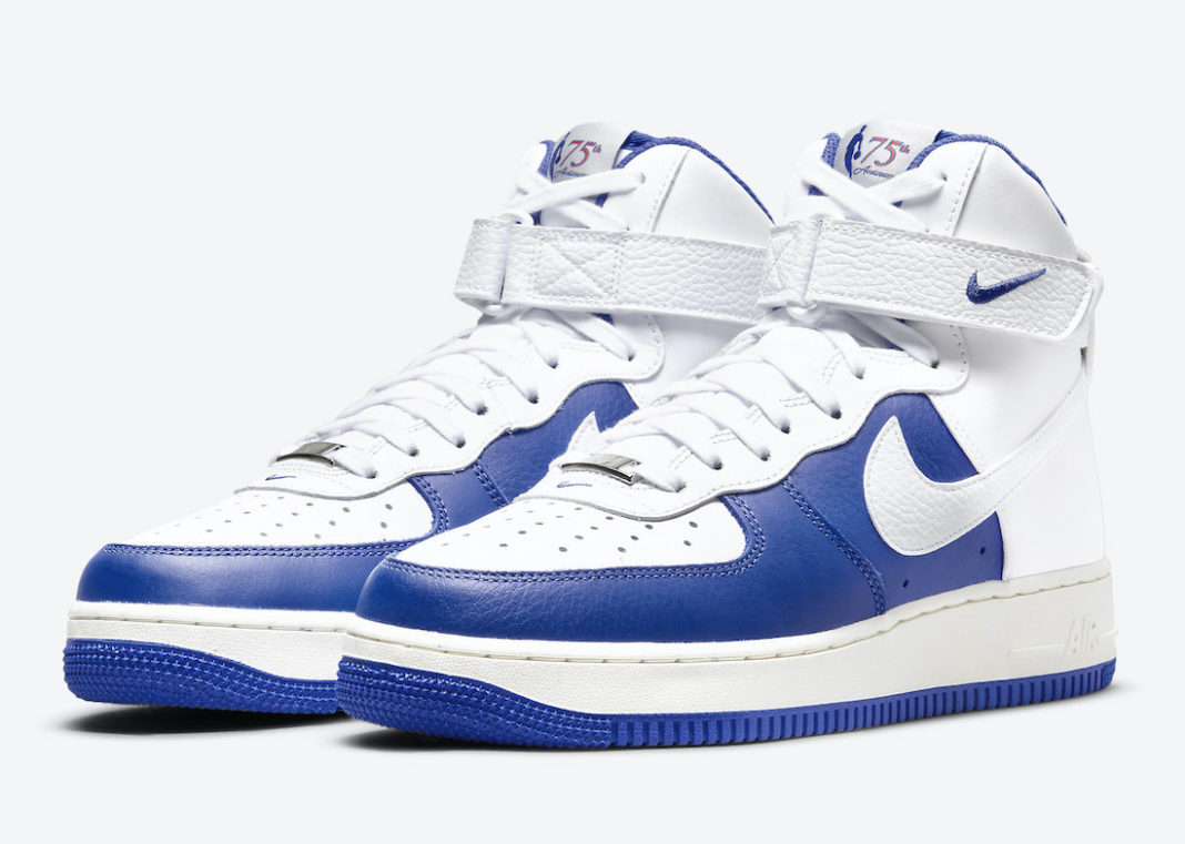 nike air force 1 high white and blue