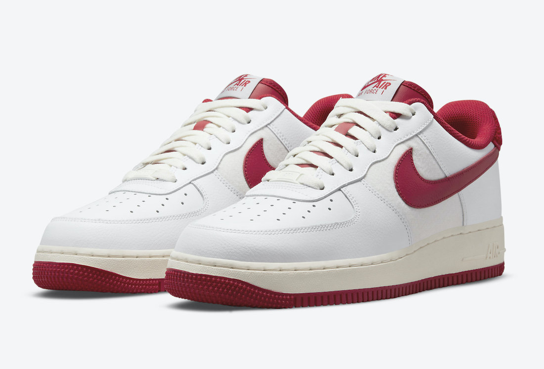 red check nike air force 1