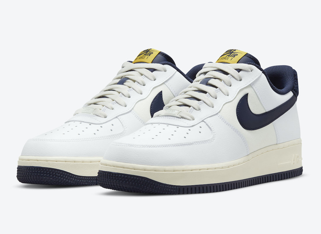 Nike Air Force 1 '07 Lv8 White Mesh And Leather Sneakers With