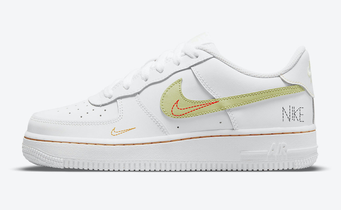 Nike Air Force 1 GS White Bright Crimson Photo Blue Lime Ice DN8000-100 Release Date