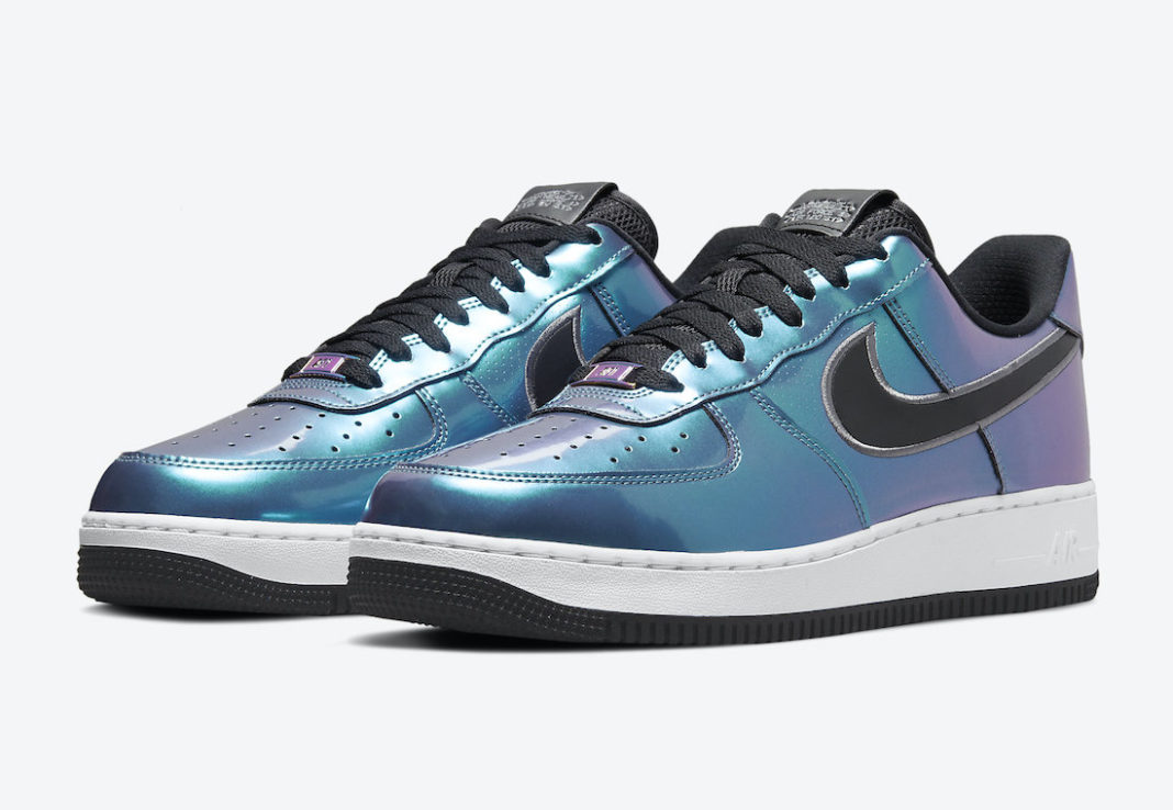 Nike Air Force 1 '07 LV8 Black/Iridescent Silver