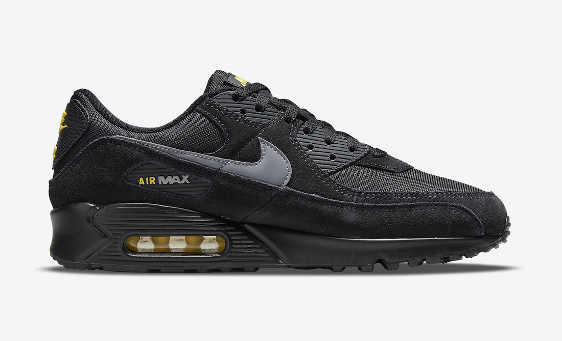 Nike Reveals Another Black/Yellow Air Max 90 With Reflective Swooshes ...