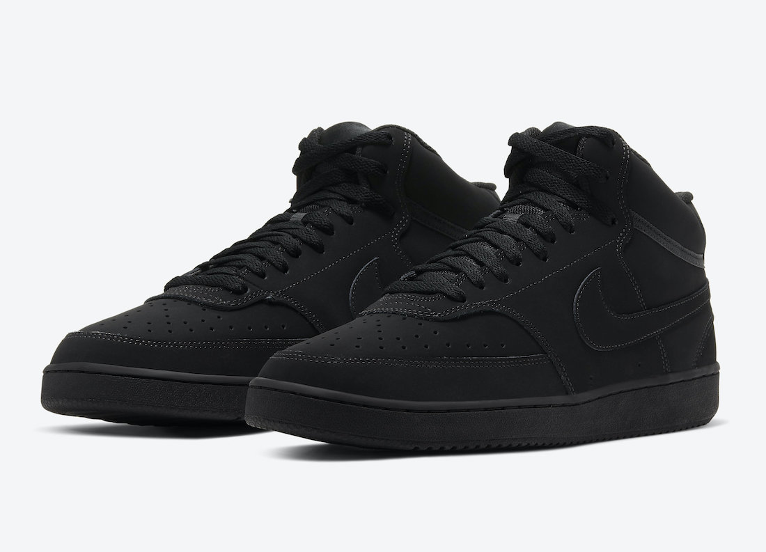 Nike Court Vision Mid Available in Triple Black Sneakers Cartel