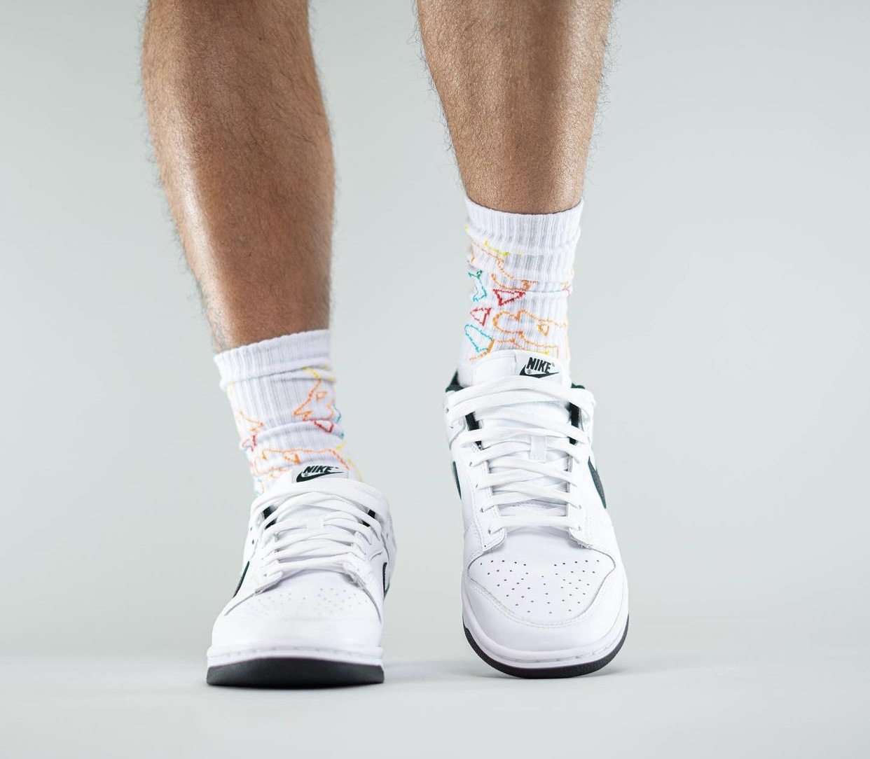 Nike Dunk Low White Black Release Date On-Feet