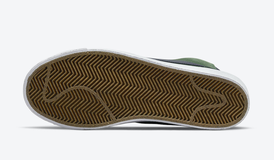 Nike SB Blazer Mid Noble Green Midnight Navy 864349-302 Release Date