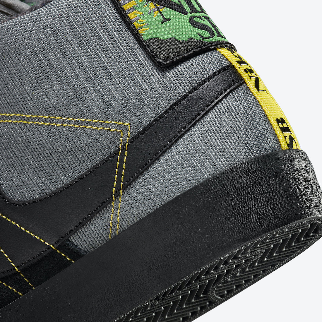 Nike SB Blazer Mid Premium Acclimate Cool Grey Yellow Strike  DC8903-001 Release Date