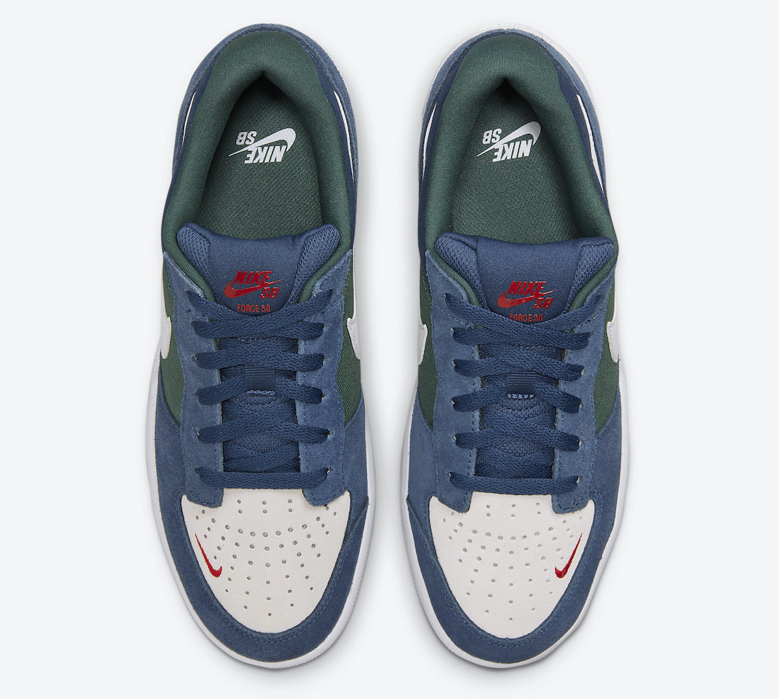 Nike SB Force 58 Navy Noble Green CZ2959-402 Release Date - SBD