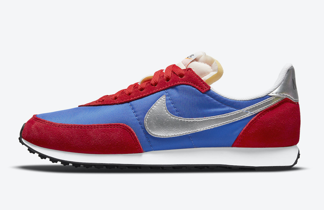 Nike Waffle Trainer 2 Hyper Royal University Red Metallic Silver DC2646-400 Release Date