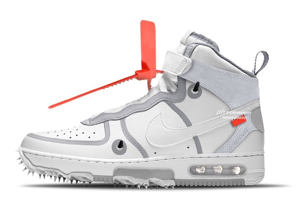 Off White Nike Air Force 1 Mid 2022 White Release Date Mock