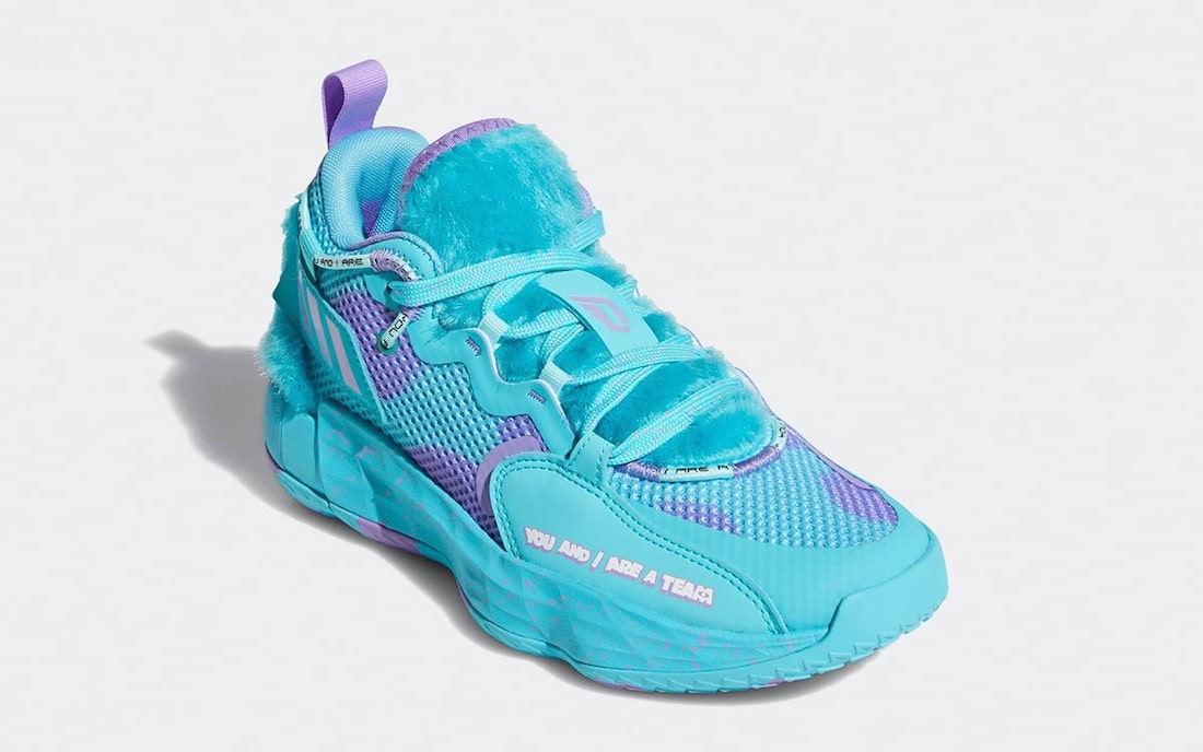 Pixar Monsters Inc. x adidas Dame 7 EXTPLY Sulley S42807 Release Date - SBD
