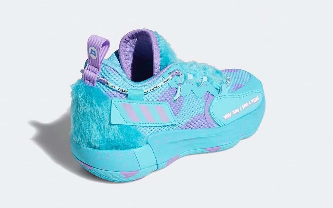 Pixar Monsters Inc adidas Dame 7 EXTPLY Sulley S42807 Release Date