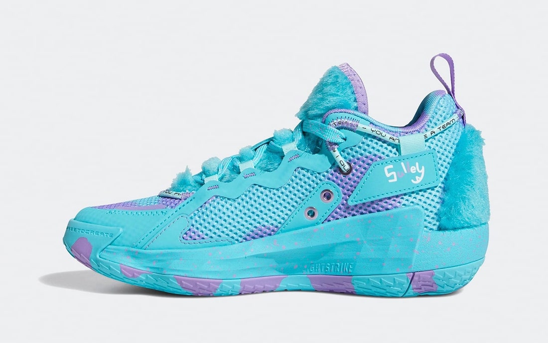 Pixar Monsters Inc adidas Dame 7 EXTPLY Sulley S42807 Release Date